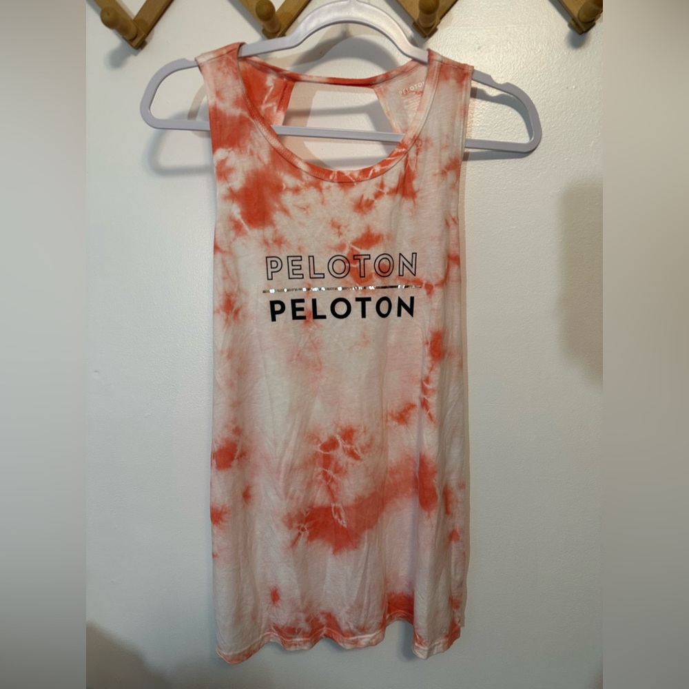 PELOTON Flow Double Twist Back Tie Dye Tank - Medium NWT Activewear Yoga Gym